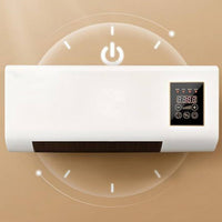 Wall-mounted mini portable air conditioner and heater unit.