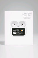 A9 Pro wireless earbuds with a smart touch screen display