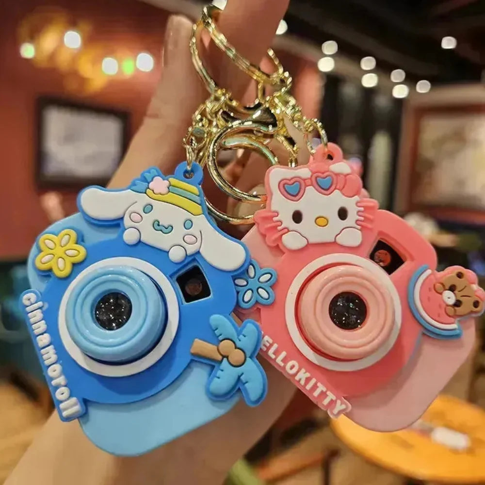 Camera projector keychain