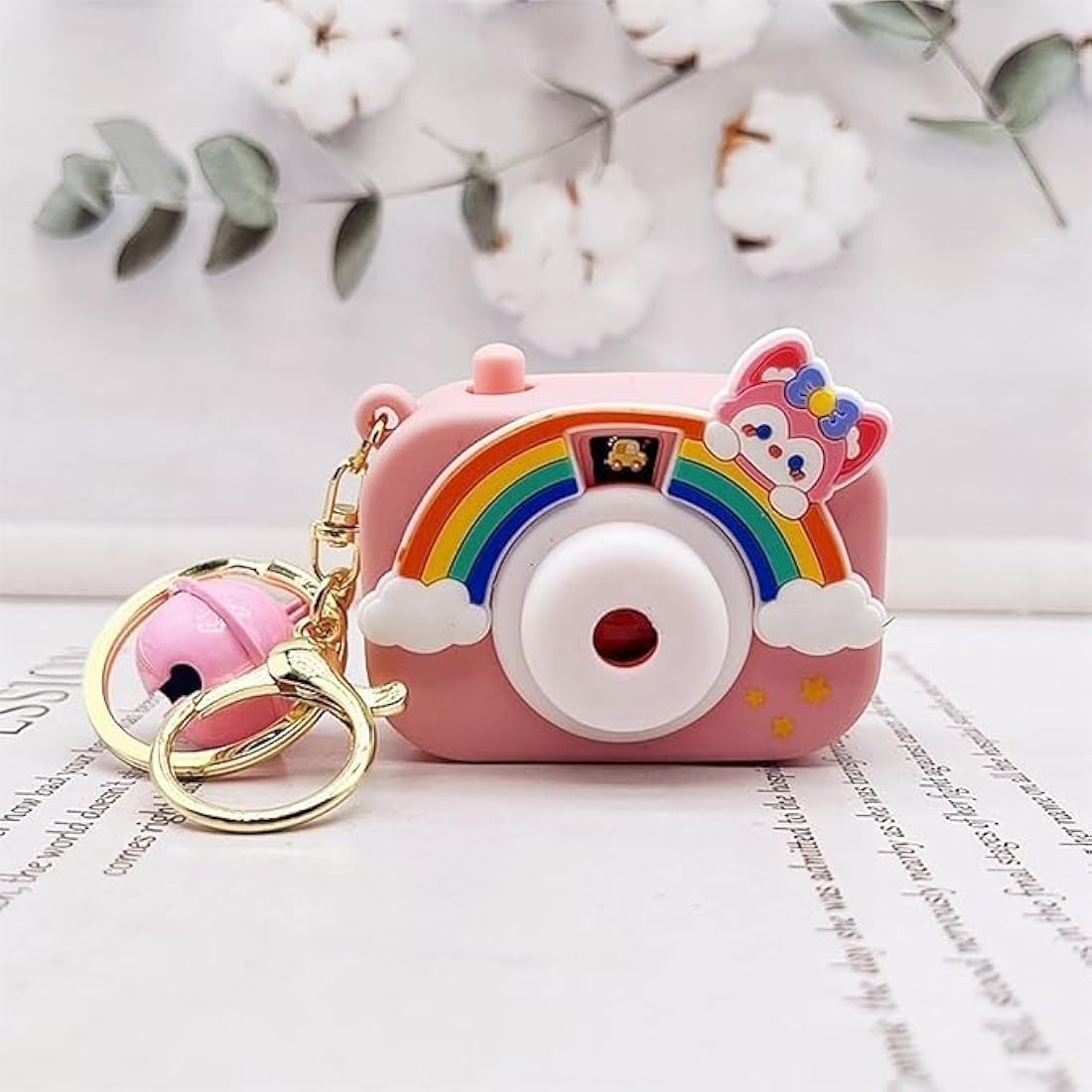 Camera projector keychain