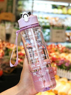 Water Bottle with Time Markings